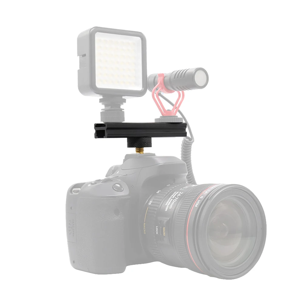 Cold Shoe Extension Rail Bracket Lightweight Bar Portable Quick Release for On-Camera LED Light Microphone Monitor
Cold Shoe Extension Rail Bracket Lightweight Bar Portable Quick Release for On-Camera LED Light Microphone Monitor