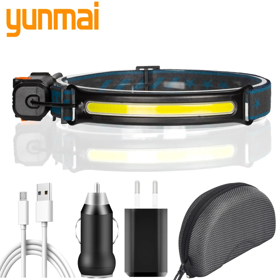 Built-in Battery COB Led Headlamp Rechargeable Headlight Zoomable Head Waterproof Lamp White Lighting for Camping Working
Built-in Battery COB Led Headlamp Rechargeable Headlight Zoomable Head Waterproof Lamp White Lighting for Camping Working