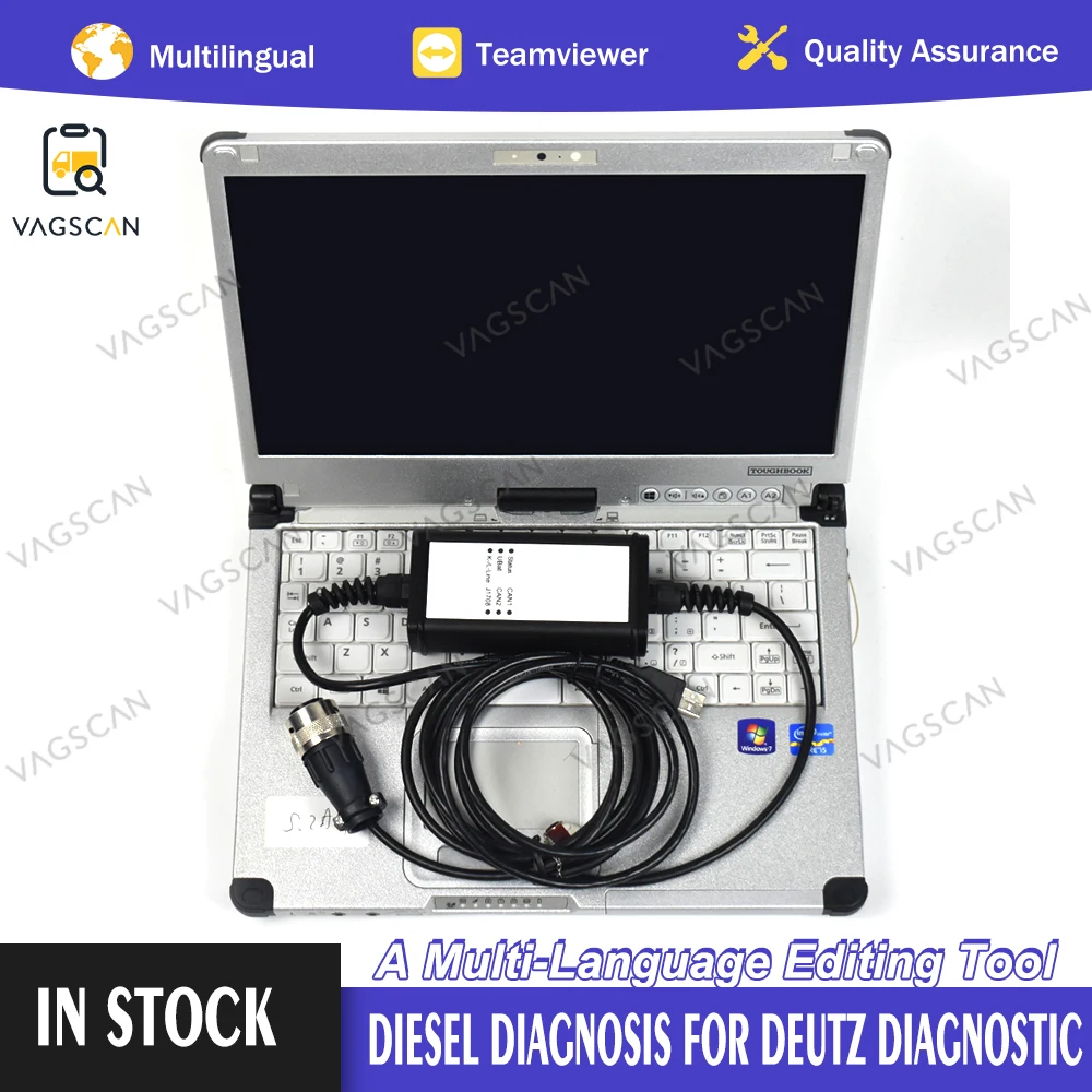 Diesel diagnosis for DEUTZ DIAGNOSTIC KIT DECOM with CFC2 Laptop 
Diesel diagnosis for DEUTZ DIAGNOSTIC KIT DECOM with CFC2 Laptop