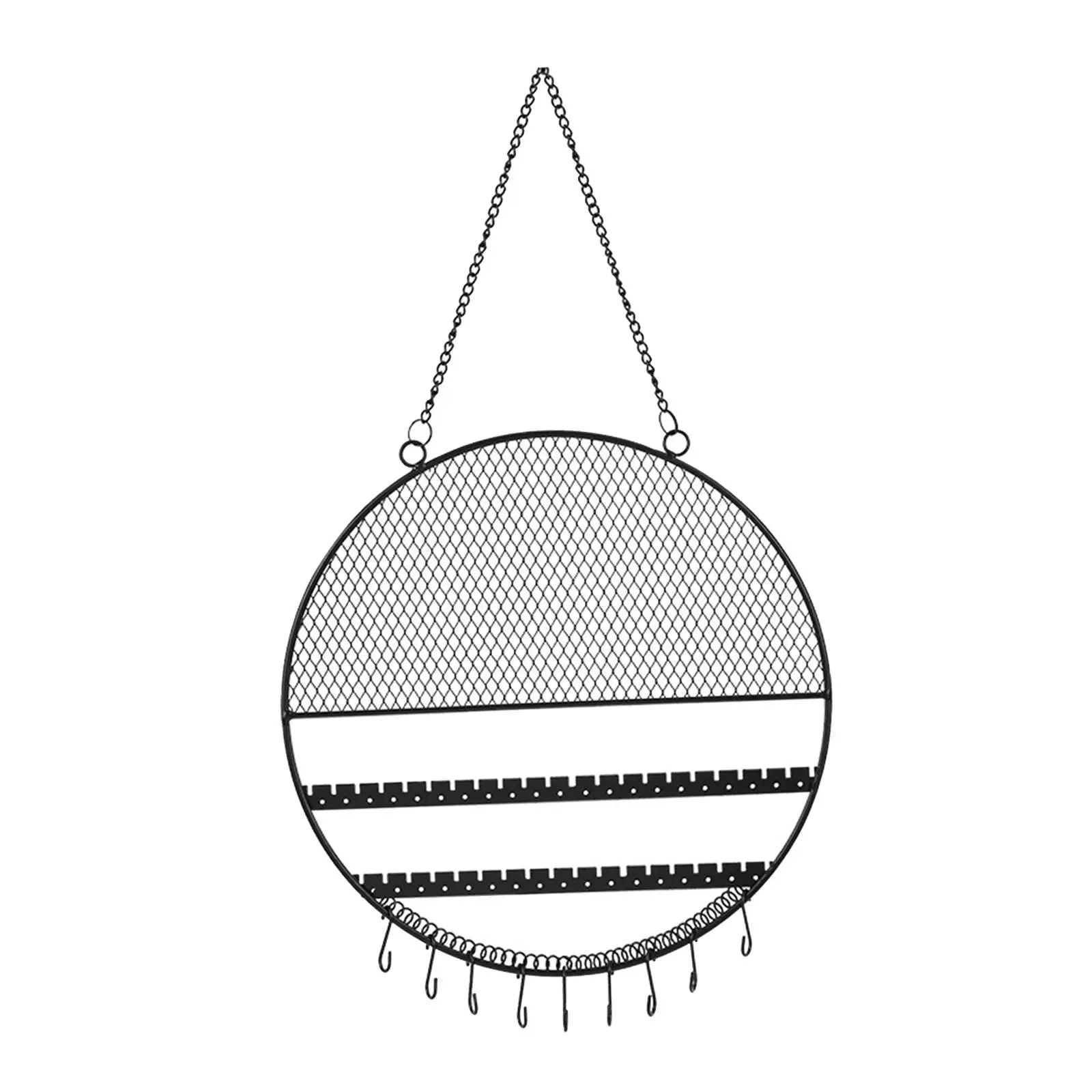Wall Mounted Earring Organizer with Chains and Hooks for Sturdy Material Grid Design Home Decor Fine Workmanship Decorative
Wall Mounted Earring Organizer with Chains and Hooks for Sturdy Material Grid Design Home Decor Fine Workmanship Decorative