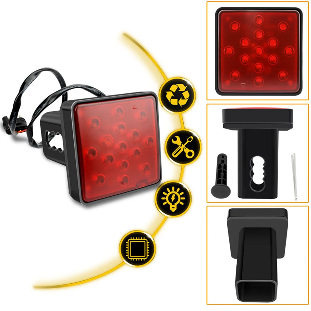 1pcs Car Brake Light 12/15LED Brake Light DRL Trailer Truck Hitch Cover Fit 2" Towing Hauling Waterproof Taillight
1pcs Car Brake Light 12/15LED Brake Light DRL Trailer Truck Hitch Cover Fit 2" Towing Hauling Waterproof Taillight