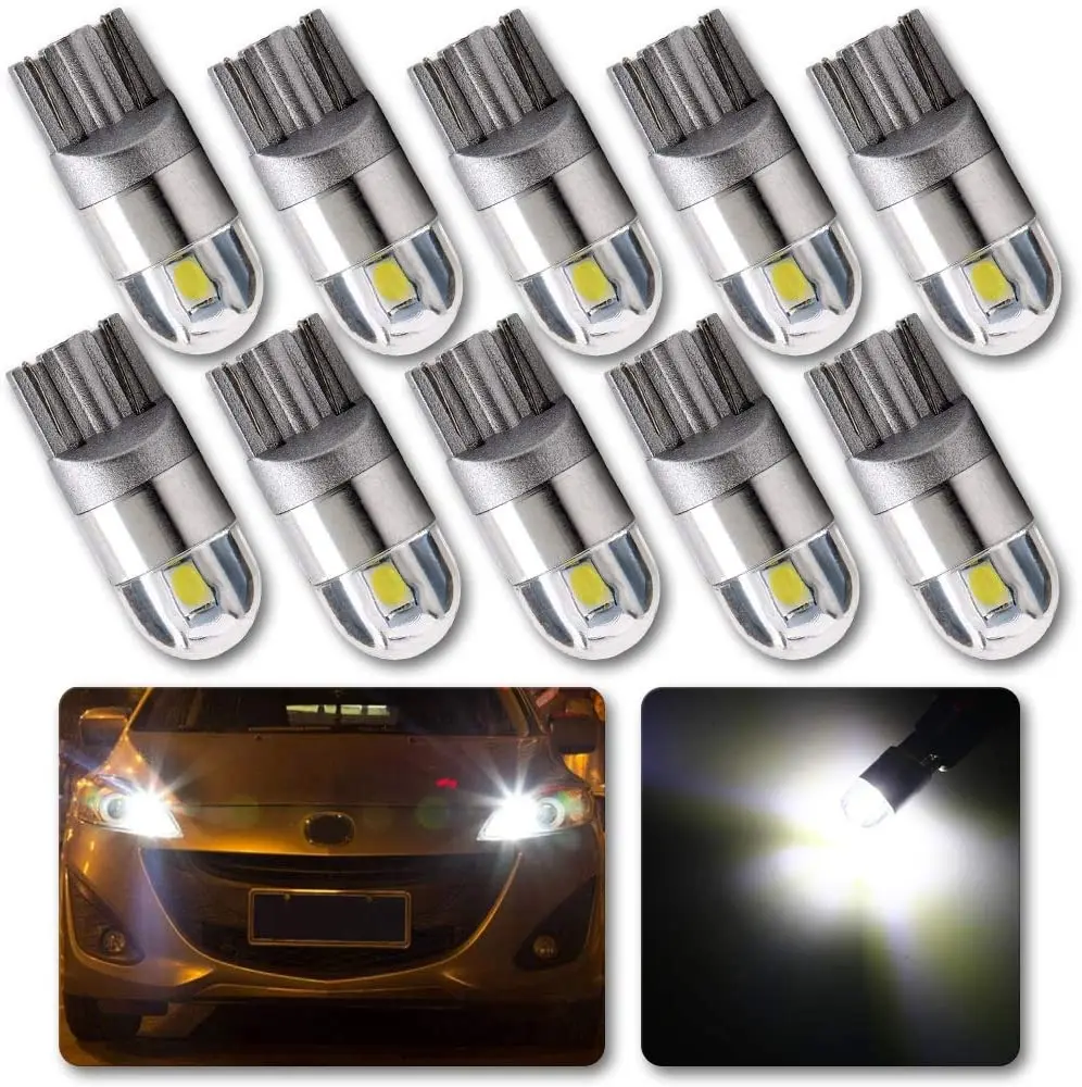 10 PCS Car LED Bulb T10 W5W 194 Signal Light 12V 7000K White Auto Interior Dome Reading Door Map Trunk License Plate Lamps
10 PCS Car LED Bulb T10 W5W 194 Signal Light 12V 7000K White Auto Interior Dome Reading Door Map Trunk License Plate Lamps