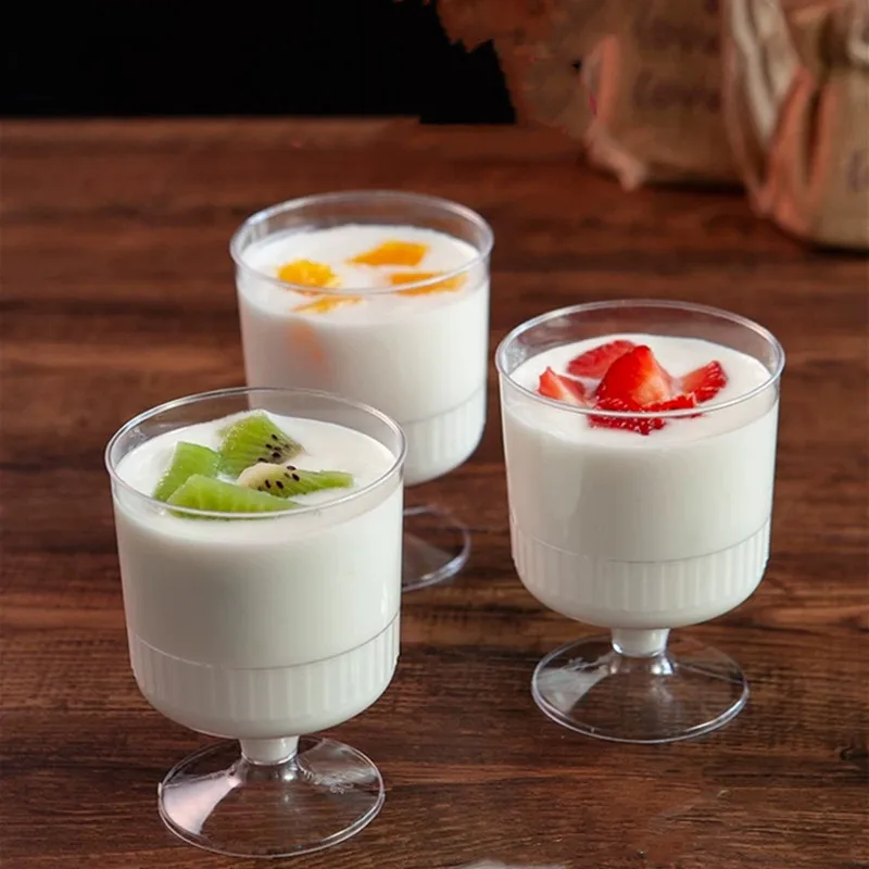30 Pcs 150ml Mousses Dessert Cup wine glass Clear Pudding Cup Party Accessories Wedding Supplies Disposable Plastic Tableware
30 Pcs 150ml Mousses Dessert Cup wine glass Clear Pudding Cup Party Accessories Wedding Supplies Disposable Plastic Tableware