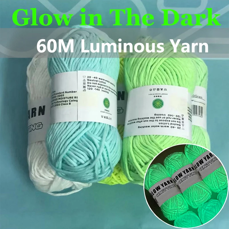 1 Roll Luminous Yarn Glow in Dark Yarn Polyester Yarn for Knitting Braided Crochet DIY Carpet Sweater Hat Keychain Ornament Gift
1 Roll Luminous Yarn Glow in Dark Yarn Polyester Yarn for Knitting Braided Crochet DIY Carpet Sweater Hat Keychain Ornament Gift