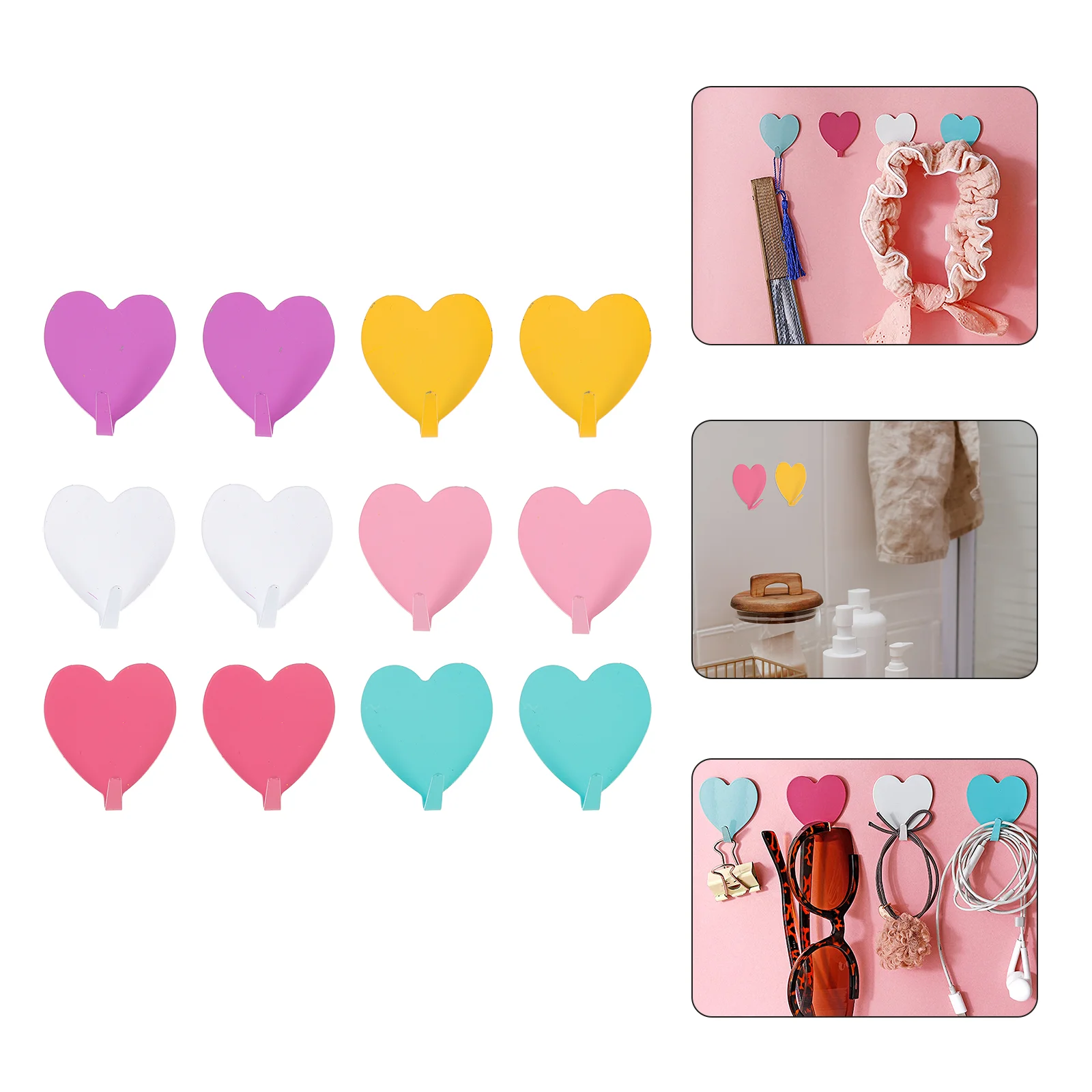 Hooks Wall Heart Hanger Adhesive Hook Door Shaped Iron Decorative Towel Rack Coat Self Robe Home Metal Key Stainless Steel Kids
Hooks Wall Heart Hanger Adhesive Hook Door Shaped Iron Decorative Towel Rack Coat Self Robe Home Metal Key Stainless Steel Kids