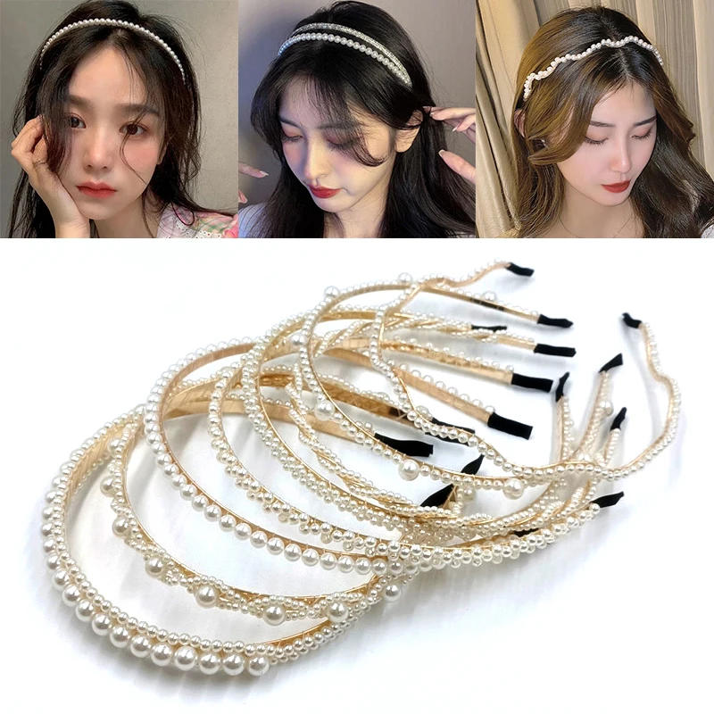 Fashion Full Pearls Women Hairbands Sweet Headband Hair Hoops Holder Ornament Head Band Lady Elegant Hair Accessories
Fashion Full Pearls Women Hairbands Sweet Headband Hair Hoops Holder Ornament Head Band Lady Elegant Hair Accessories