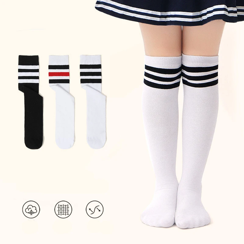 Children Knee Socks Girls Boys Football Stripes Cotton Sports Long School Students Socks
Children Knee Socks Girls Boys Football Stripes Cotton Sports Long School Students Socks