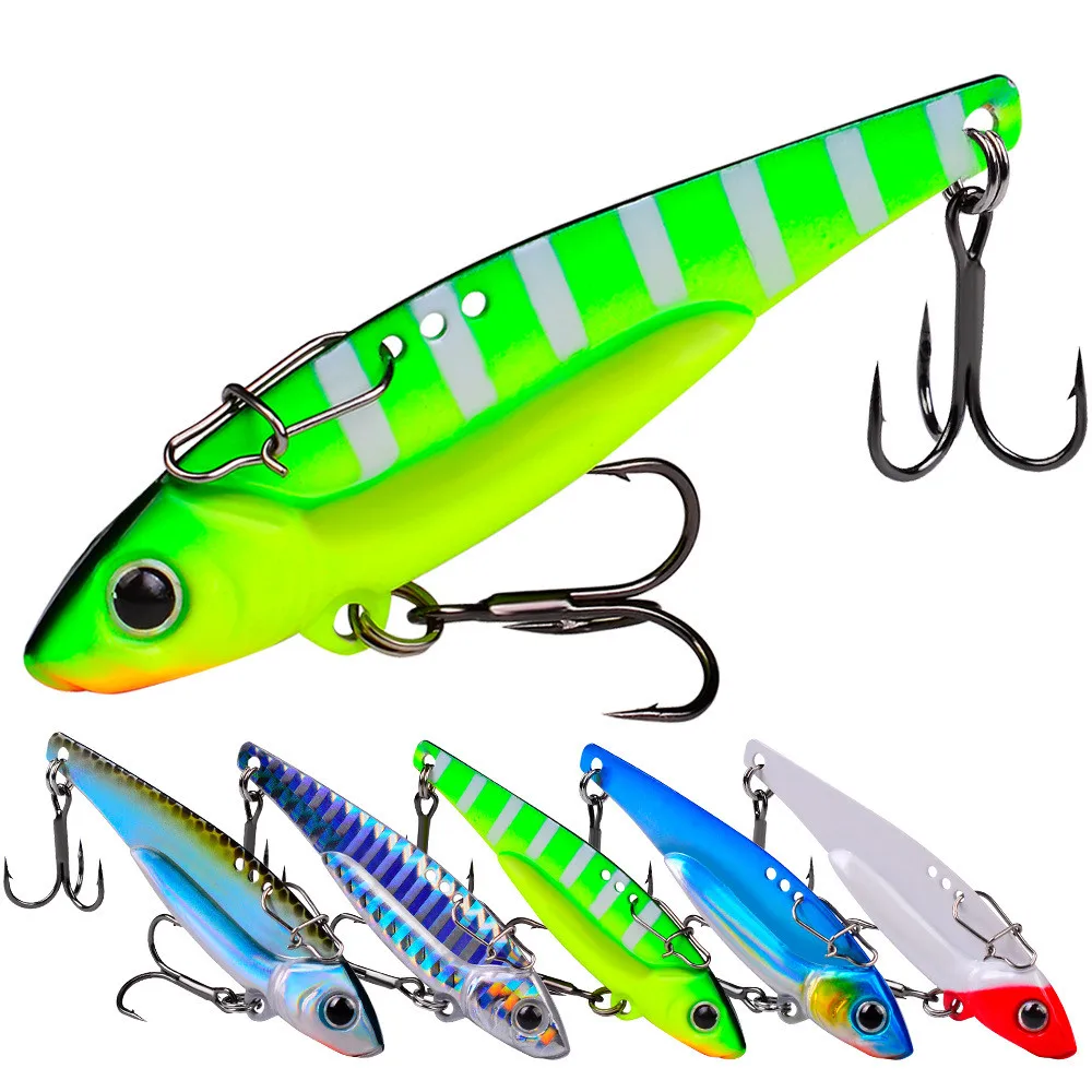 1PCS Vibration VIB Fishing Lure 7g-20g Metal Spinner Spoon Hard Artificial Bait With Treble Hook Cicada Bass Pesca Tackle
1PCS Vibration VIB Fishing Lure 7g-20g Metal Spinner Spoon Hard Artificial Bait With Treble Hook Cicada Bass Pesca Tackle