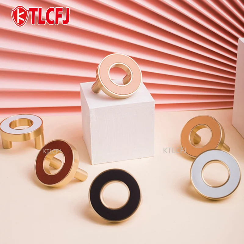 KTLCFJ Cabinet Drawer Knobs for cabinet handles Circle knob / Gold Ring brass Door Handles Pulls Furniture Hardware
KTLCFJ Cabinet Drawer Knobs for cabinet handles Circle knob / Gold Ring brass Door Handles Pulls Furniture Hardware