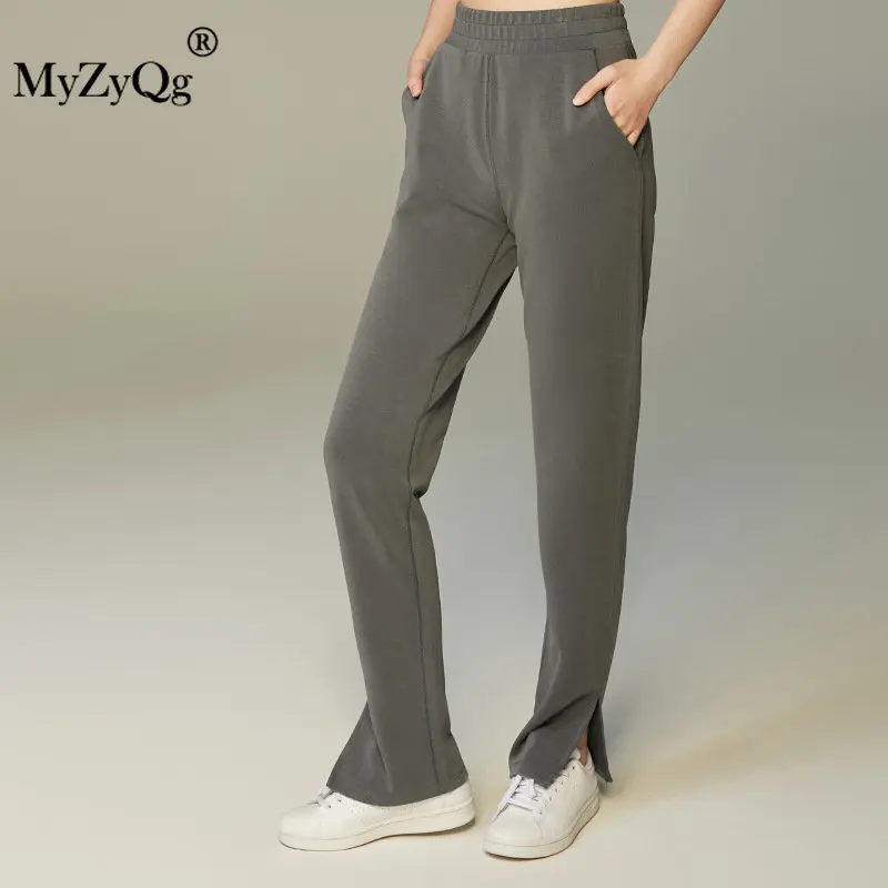 MyZyQg Early Spring New Women Sportswear Female Straight High Waist Wide Leg Pants Versatile Casual Sports Fitness Pants Joggers
MyZyQg Early Spring New Women Sportswear Female Straight High Waist Wide Leg Pants Versatile Casual Sports Fitness Pants Joggers