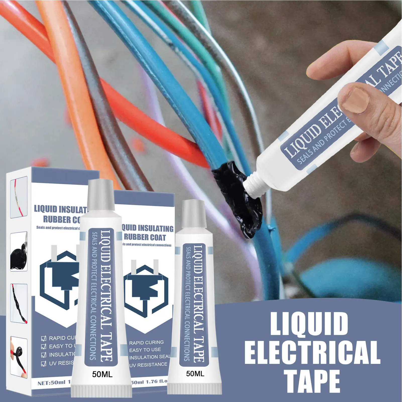 30ml Liquid Insulating Rubber Coat - Fast Insulation Electronic Sealing Insulation Tape Repair Rubber Electrical Wire Cable Coat
30ml Liquid Insulating Rubber Coat - Fast Insulation Electronic Sealing Insulation Tape Repair Rubber Electrical Wire Cable Coat