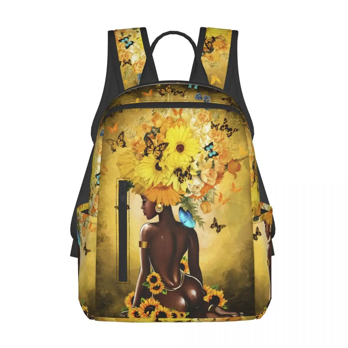 African American Women Afro Backpack Simple Lightweight Casual Backpack, suitable for school, work, shopping, travel, etc.
African American Women Afro Backpack Simple Lightweight Casual Backpack, suitable for school, work, shopping, travel, etc.