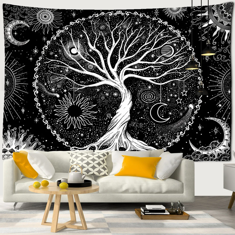 Tree of Life Tapestry Moon Hippie Wall Hanging Tapestry Home Decor Polyester Table Cover Night Tapestry
Tree of Life Tapestry Moon Hippie Wall Hanging Tapestry Home Decor Polyester Table Cover Night Tapestry