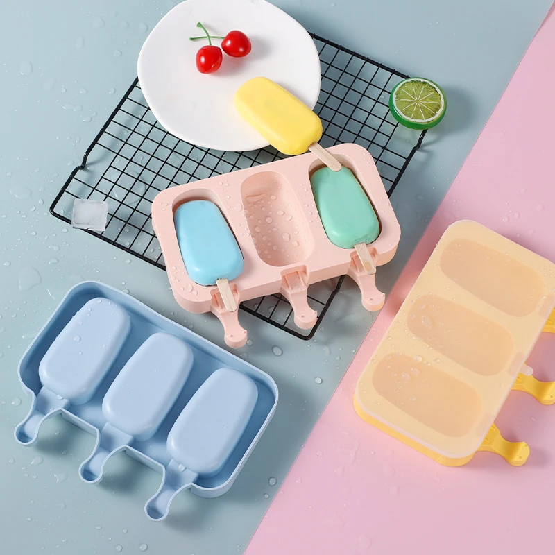 Silicone Ice Cream Mold Popsicle Molds with Lid DIY Homemade Ice Lolly Mold Ice Cream Popsicle Ice Pop Maker Eco-Friendly Mould
Silicone Ice Cream Mold Popsicle Molds with Lid DIY Homemade Ice Lolly Mold Ice Cream Popsicle Ice Pop Maker Eco-Friendly Mould