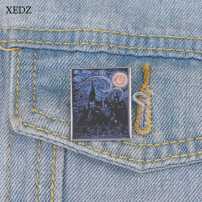 XEDZ Cartoon Van Gogh Painting Metal Enamel Brooch Lapel Badges Custom Starry Sky Art Oil Painting Alloy Pins Backpack Jewelry
XEDZ Cartoon Van Gogh Painting Metal Enamel Brooch Lapel Badges Custom Starry Sky Art Oil Painting Alloy Pins Backpack Jewelry