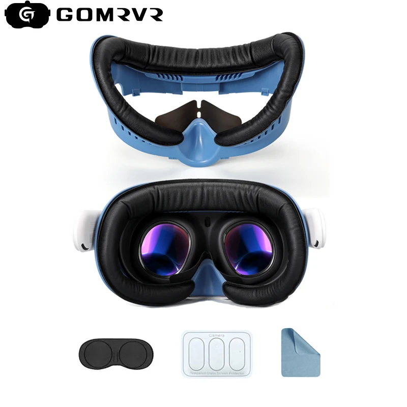 GOMRVR Widened Face Cover For Meta Quest 3 VR Headset PU Leather Pad Easy Cleaning Face Eye Interface Replacement Mask For Quest
GOMRVR Widened Face Cover For Meta Quest 3 VR Headset PU Leather Pad Easy Cleaning Face Eye Interface Replacement Mask For Quest