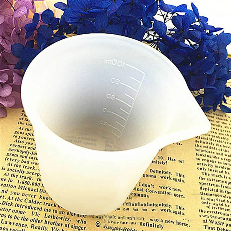 100Ml Kitchen Measuring Cup with Clear Scales Silicone Resin Glue DIY Tool Jewelry Make Practical Good Grips Measuring Tool
100Ml Kitchen Measuring Cup with Clear Scales Silicone Resin Glue DIY Tool Jewelry Make Practical Good Grips Measuring Tool