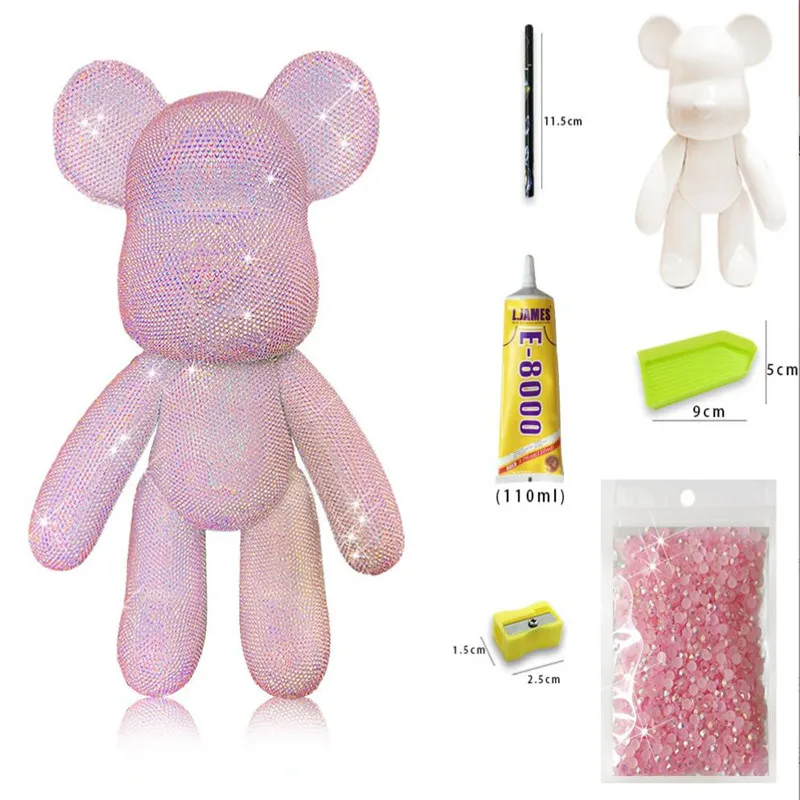 New 5D DIY AB Stone Diy Diamond Bear Kits Handmade Crystal Rhinestone Violent Bears Figurines Kawai Desktop Ornaments Kids Gift
New 5D DIY AB Stone Diy Diamond Bear Kits Handmade Crystal Rhinestone Violent Bears Figurines Kawai Desktop Ornaments Kids Gift
