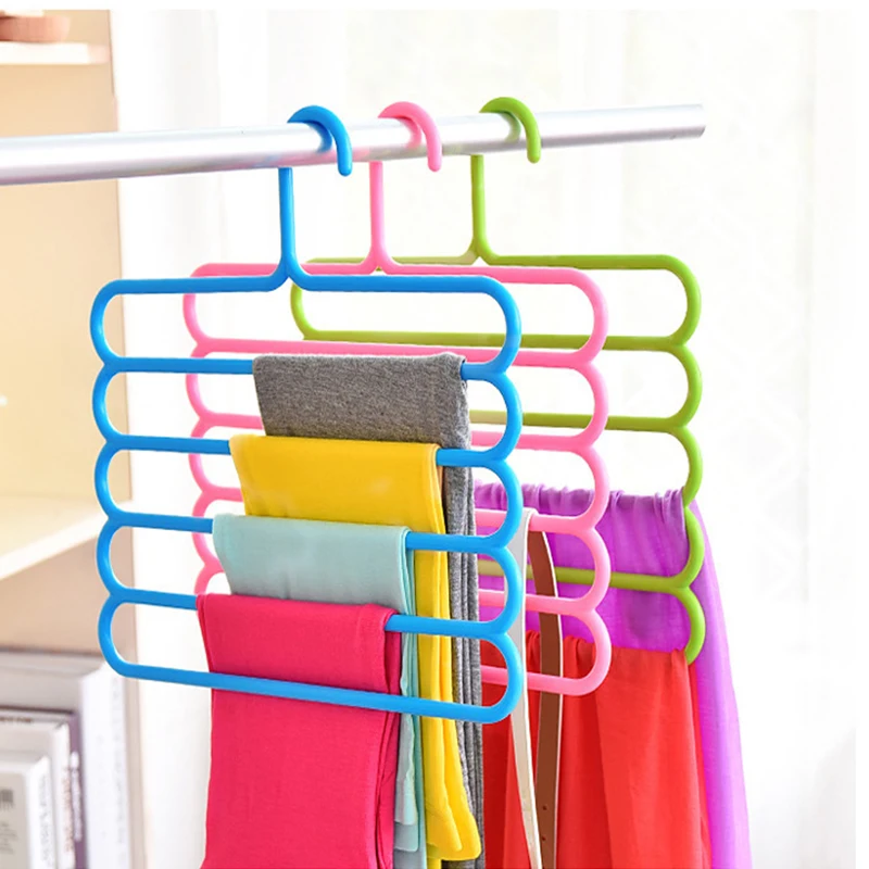 

Holders Trousers Clothes Storage Towel Closet Scarfs 5 Hangers Organizers Hangers Organization Pants Layers Racks Storage