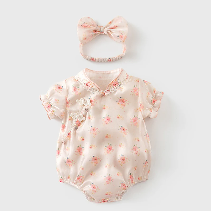 Toddler Baby Girl Romper+Hair band Newborn Baby Girls Jumpsuit Short Sleeve Cotton Blend Printing Baby Girls Clothes For Summer
Toddler Baby Girl Romper+Hair band Newborn Baby Girls Jumpsuit Short Sleeve Cotton Blend Printing Baby Girls Clothes For Summer