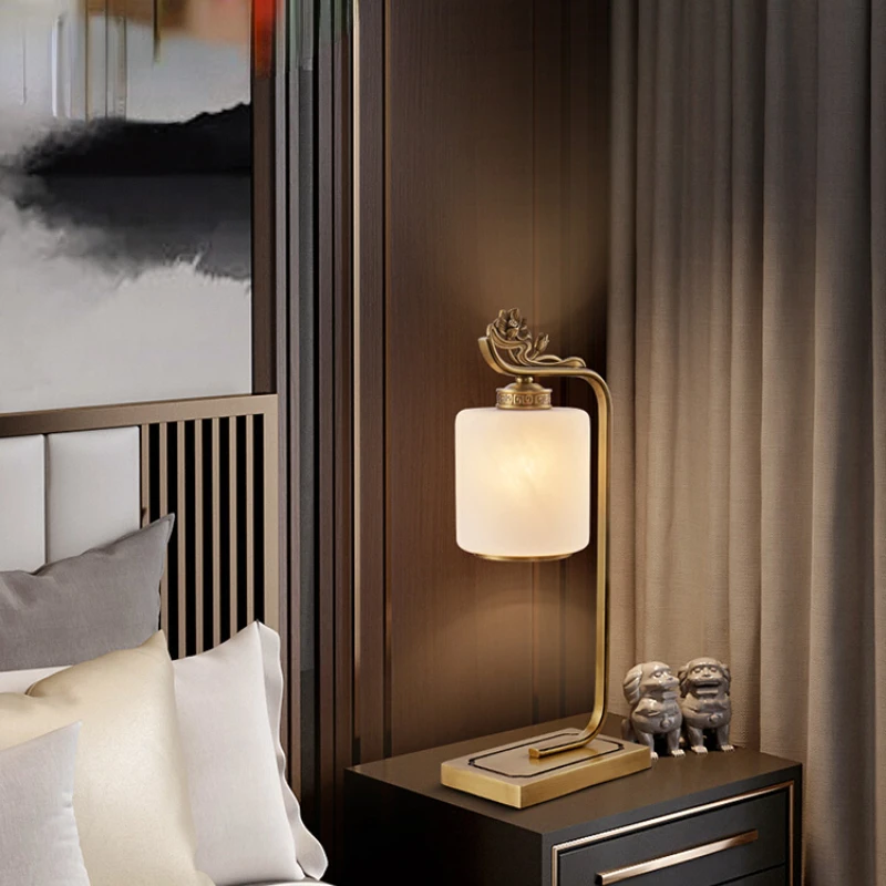 All copper marble table lamp, living room decorative lamp, high-end Chinese style retro bedroom bedside lamp, lotus table lamp
All copper marble table lamp, living room decorative lamp, high-end Chinese style retro bedroom bedside lamp, lotus table lamp
