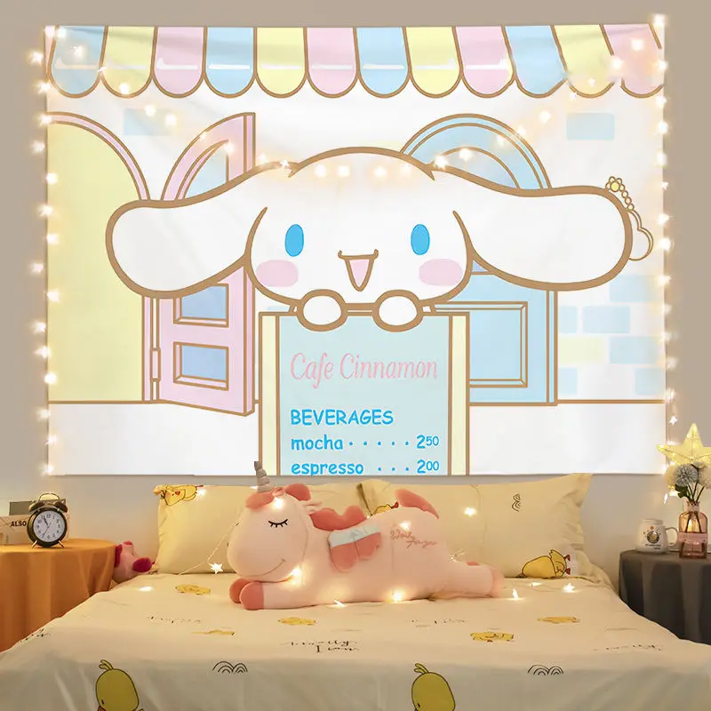 Sanrio Kawaii Kuromi My Melody Room Decoration Cloth Cute Cartoon Pochacco Pompompurin Background Wall Cloth Toys for Girls Boys
Sanrio Kawaii Kuromi My Melody Room Decoration Cloth Cute Cartoon Pochacco Pompompurin Background Wall Cloth Toys for Girls Boys