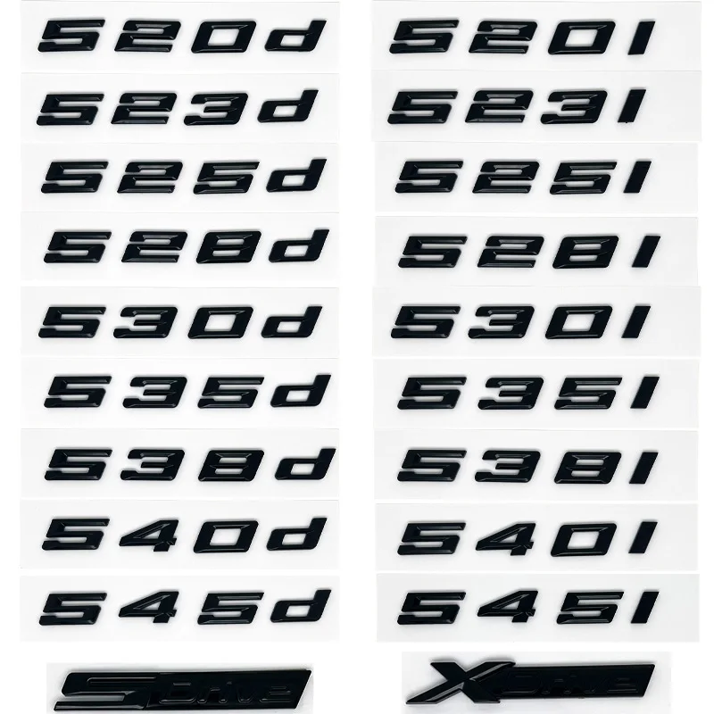 Глянцевый черный 520i 523i 525d 530d 530e 535d 540d 545e Эмблема ABS для BMW 5 серии E39 E60 E61 F10 F11 G30 Наклейка с логотипом багажника автомобиля
Глянцевый черный 520i 523i 525d 530d 530e 535d 540d 545e Эмблема ABS для BMW 5 серии E39 E60 E61 F10 F11 G30 Наклейка с логотипом багажника автомобиля