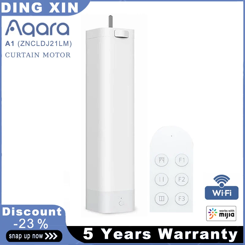 Aqara A1 Curtain motor mijia WiFi curtain motor with wireless controller for Mihome smart curtain system No Hub required
Aqara A1 Curtain motor mijia WiFi curtain motor with wireless controller for Mihome smart curtain system No Hub required