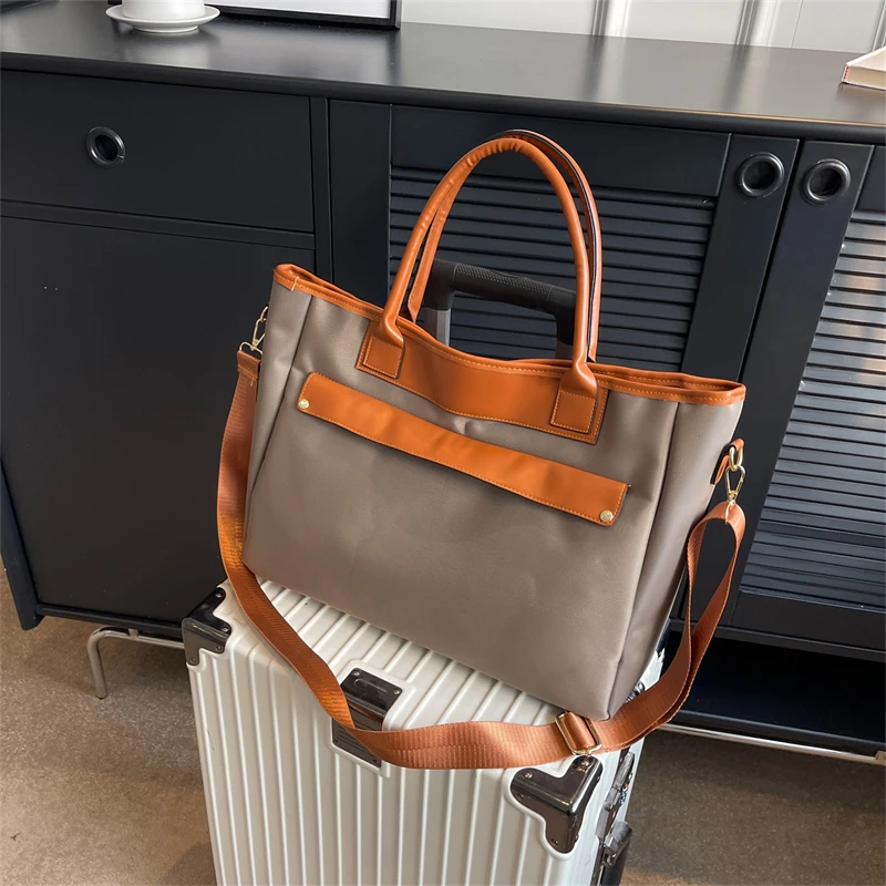 

MOODS Oxford Fabric Tote Bags For Women 2023 Luxury Designer Handbag Large Capacity Shoulder Shopper Totes Travelling Laptop Bag