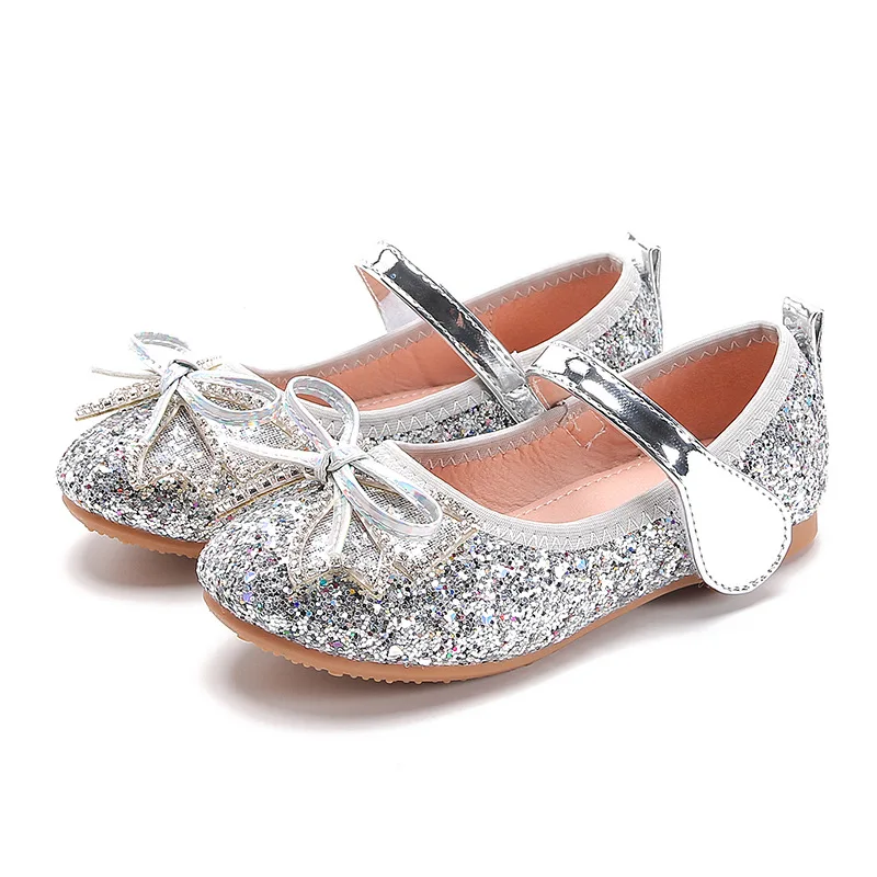 Girls Leather Shoes Spring Autumn Children Glitter Bow Mary Janes Fashion Kids Princess Shoes Flat Heels for Performance Party
Girls Leather Shoes Spring Autumn Children Glitter Bow Mary Janes Fashion Kids Princess Shoes Flat Heels for Performance Party