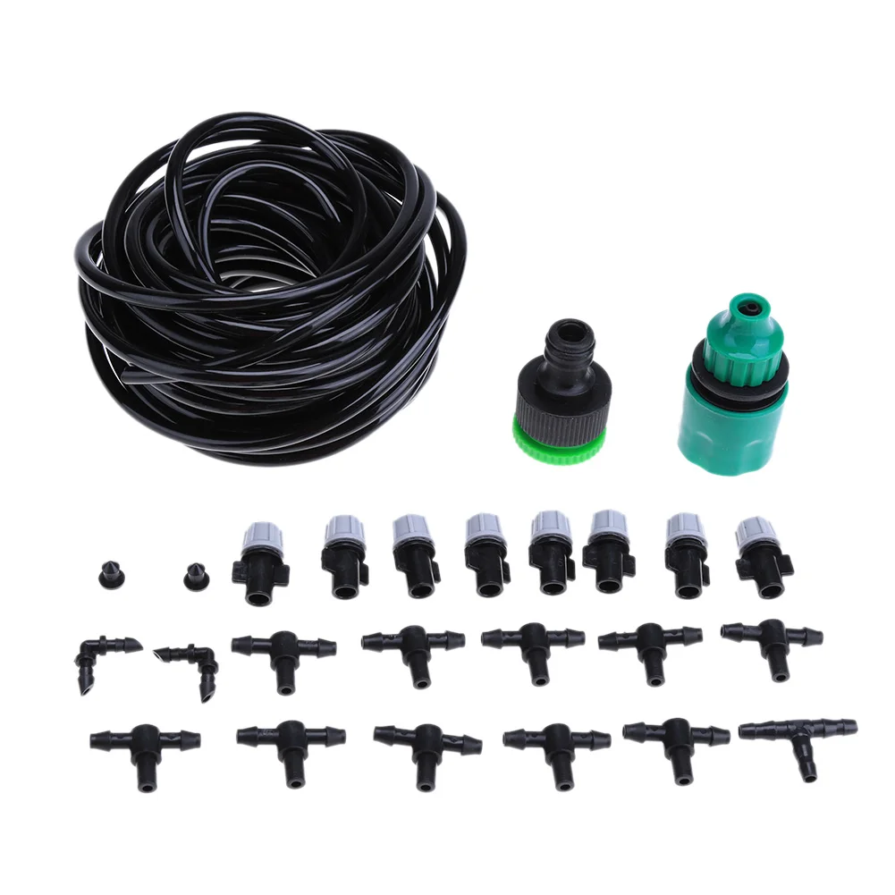 Micro Spray Irrigation System 4/7mm Hose DIY Adjustable Sprinkler Outdoor Plant Greenhouse Garden Automatic Watering Kits 
Micro Spray Irrigation System 4/7mm Hose DIY Adjustable Sprinkler Outdoor Plant Greenhouse Garden Automatic Watering Kits
