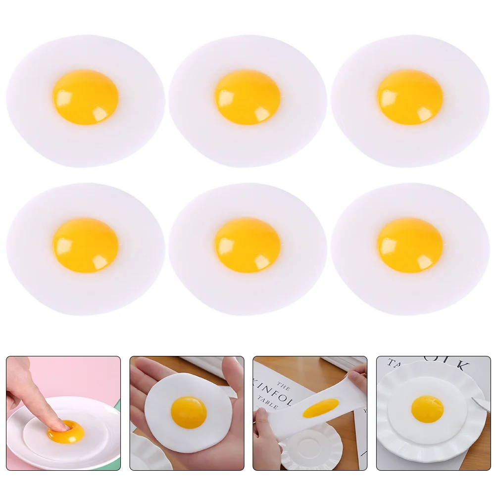 6 Pcs Adults Toys Stress Toy Egg Toys Squeeze Plaything Fidget Toy Kids Poached Egg Fidget Toy Stretch Simulated Poached Eggs
6 Pcs Adults Toys Stress Toy Egg Toys Squeeze Plaything Fidget Toy Kids Poached Egg Fidget Toy Stretch Simulated Poached Eggs