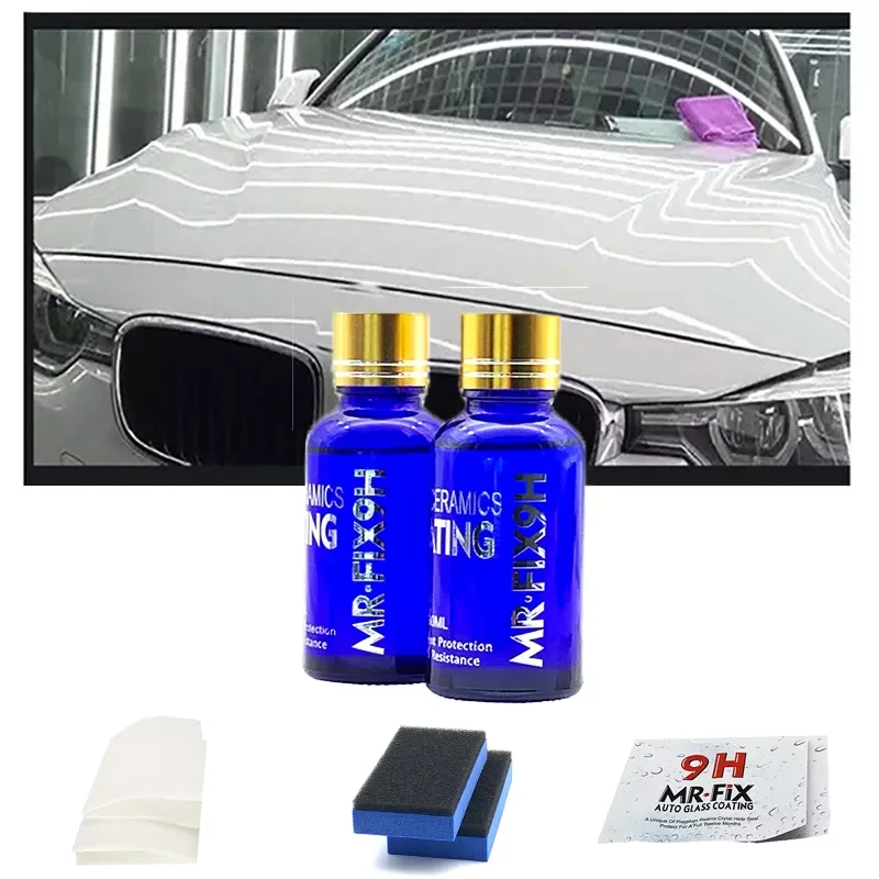 2PCS 9H Car Liquid Ceramic Coat Super Hydrophobic Glass Coating Set Polysiloxane and Nano materials Car Polish
2PCS 9H Car Liquid Ceramic Coat Super Hydrophobic Glass Coating Set Polysiloxane and Nano materials Car Polish