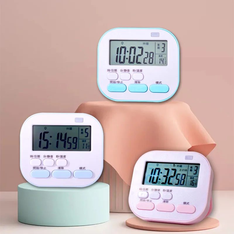 Multifunctional Alarm Clock Timer Ins Simple Portable Timer Memory Function Magnetic Adsorption Temperature Display Wall Clock
Multifunctional Alarm Clock Timer Ins Simple Portable Timer Memory Function Magnetic Adsorption Temperature Display Wall Clock