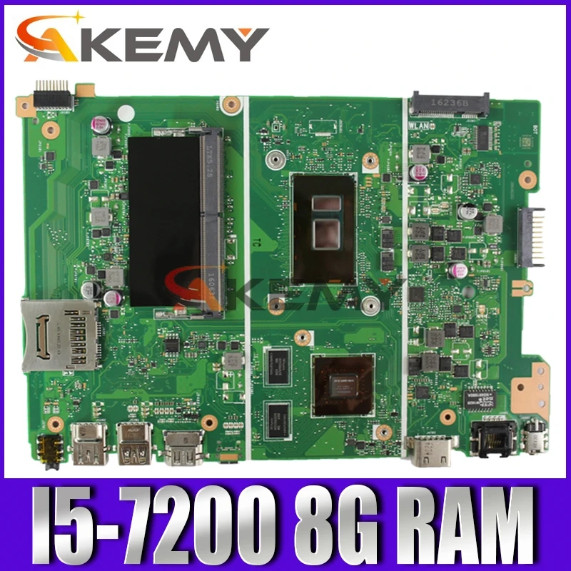 For Asus X441URK X441UR X441UV X441UVK X441UQK X441U Laptop Mainboard Motherboard I5-7200 8G-RAM
For Asus X441URK X441UR X441UV X441UVK X441UQK X441U Laptop Mainboard Motherboard I5-7200 8G-RAM