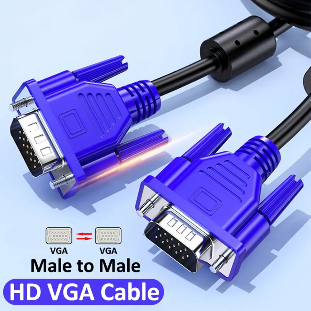 TV Box Monitor Projector Computer VGA to VGA Cable 1080P Male to Male Video Extension Line
TV Box Monitor Projector Computer VGA to VGA Cable 1080P Male to Male Video Extension Line
