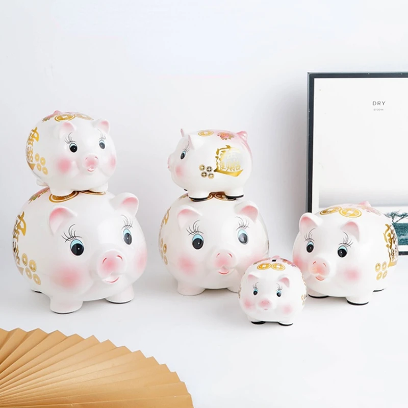 Secret Coin Money Box Saving Toy Hidden Safe Cute Ornament Ceramic Pig Piggy Bank Paper Money Tirelire Enfant Home Decoration 60
Secret Coin Money Box Saving Toy Hidden Safe Cute Ornament Ceramic Pig Piggy Bank Paper Money Tirelire Enfant Home Decoration 60