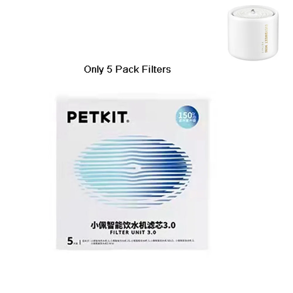 

PETKIT 5PCS Filter 3.0 Cat Dog Accessories Health Water Fountain Replacement Filters for Petkit 1.1L Ceramic Cat Water Fountain