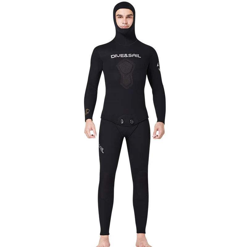 Professional fish hunting suit CR3/5/7mm free diving outdoor camouflage hooded warm split
Professional fish hunting suit CR3/5/7mm free diving outdoor camouflage hooded warm split