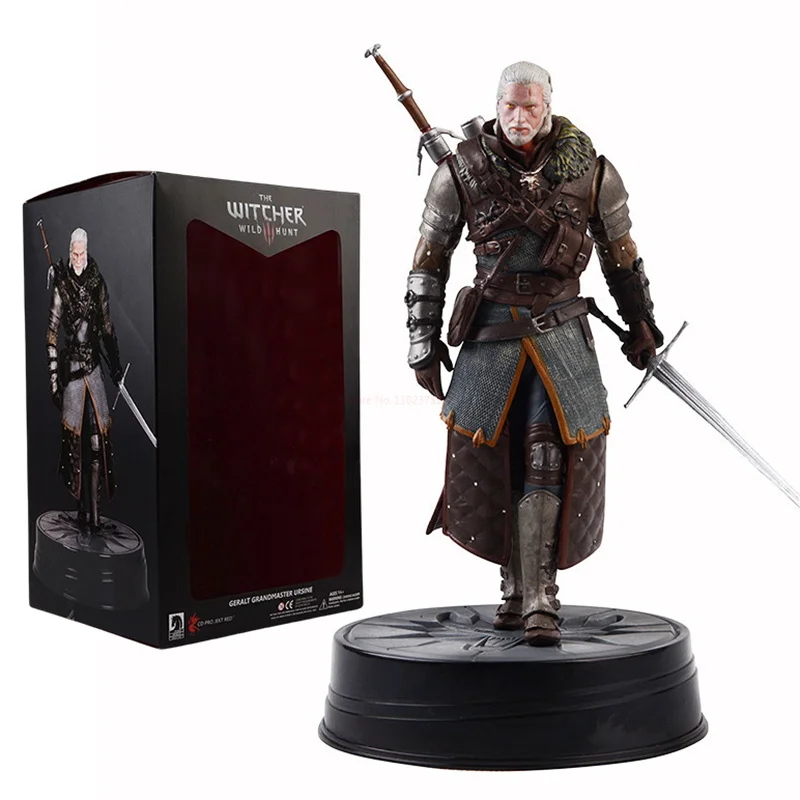 

24cm The Witcher 3: Wild Hunt Geralt of Rivia Action Figure Toys Game Figurine PVC Collection Model Ornaments Gift for Children