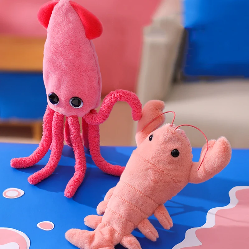 Tap-Sensitive Lobster Squid Electric plush toys Educational Toy Simulation Plush Toys Cute Cartoon Animal Christams Gift
Tap-Sensitive Lobster Squid Electric plush toys Educational Toy Simulation Plush Toys Cute Cartoon Animal Christams Gift