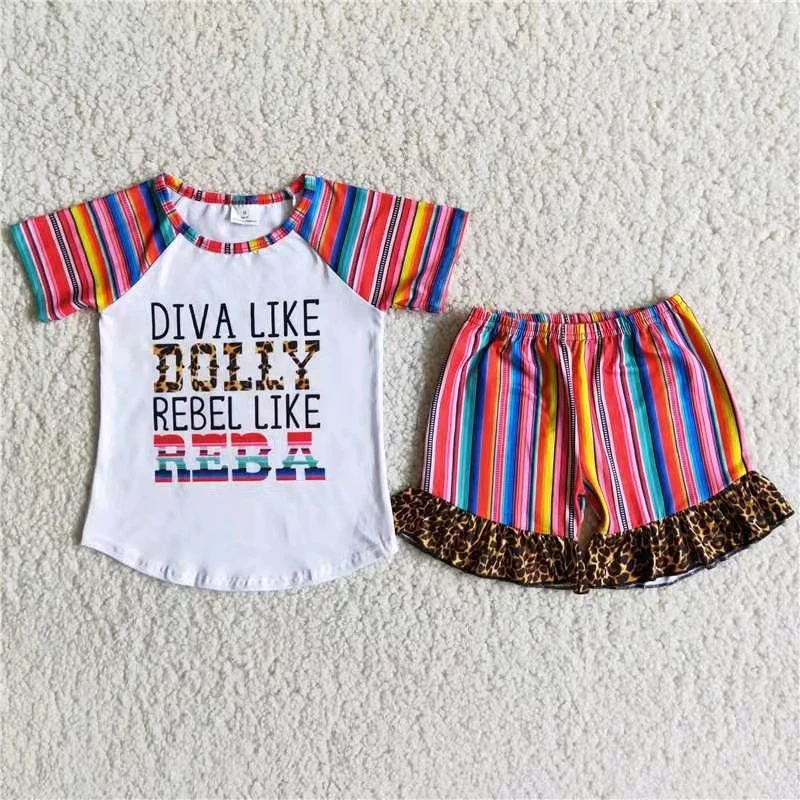 fashion girl clothing set short sleeve white print top and stripe shorts 2 pcs baby girl outfit summer children clothing set
fashion girl clothing set short sleeve white print top and stripe shorts 2 pcs baby girl outfit summer children clothing set