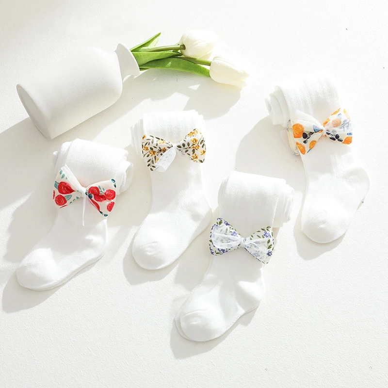 2023 Summer Girls Kids Pantyhose Beautiful Broken Flower Lace Bow Soft Cotton Breathable Mesh Babys Princess Tights Stockings
2023 Summer Girls Kids Pantyhose Beautiful Broken Flower Lace Bow Soft Cotton Breathable Mesh Babys Princess Tights Stockings