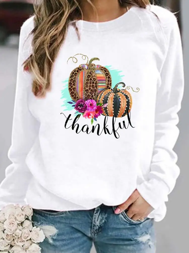 Thanksgiving Pumpkin Clothing Fall Autumn Halloween Spring Print Women Pullovers Female Hoodies Casual Woman Graphic Sweatshirts
Thanksgiving Pumpkin Clothing Fall Autumn Halloween Spring Print Women Pullovers Female Hoodies Casual Woman Graphic Sweatshirts