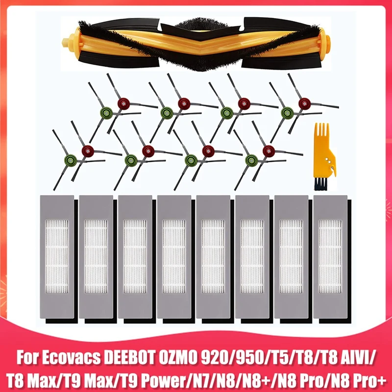 Main Side Brush Hepa Filter Replacement Parts For Ecovacs Deebot OZMO 920 950 T5 T8 T9 Series Robot Vacuum Cleaner
Main Side Brush Hepa Filter Replacement Parts For Ecovacs Deebot OZMO 920 950 T5 T8 T9 Series Robot Vacuum Cleaner