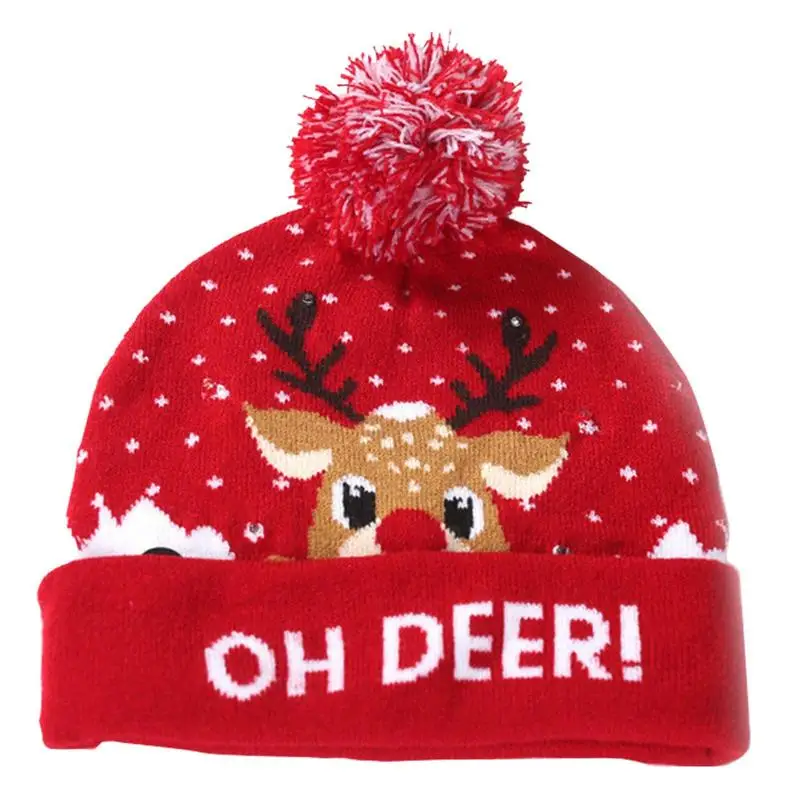 LED Christmas Beanie Light Up Winter Hat Knitting Wool Hat With Comfortable Touch Create A Christmas Mood For Birthday Holiday
LED Christmas Beanie Light Up Winter Hat Knitting Wool Hat With Comfortable Touch Create A Christmas Mood For Birthday Holiday