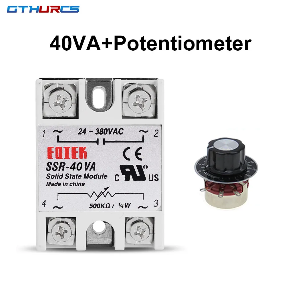 Твердотельное реле SSR 10VA 25VA 40VA 
Твердотельное реле SSR 10VA 25VA 40VA