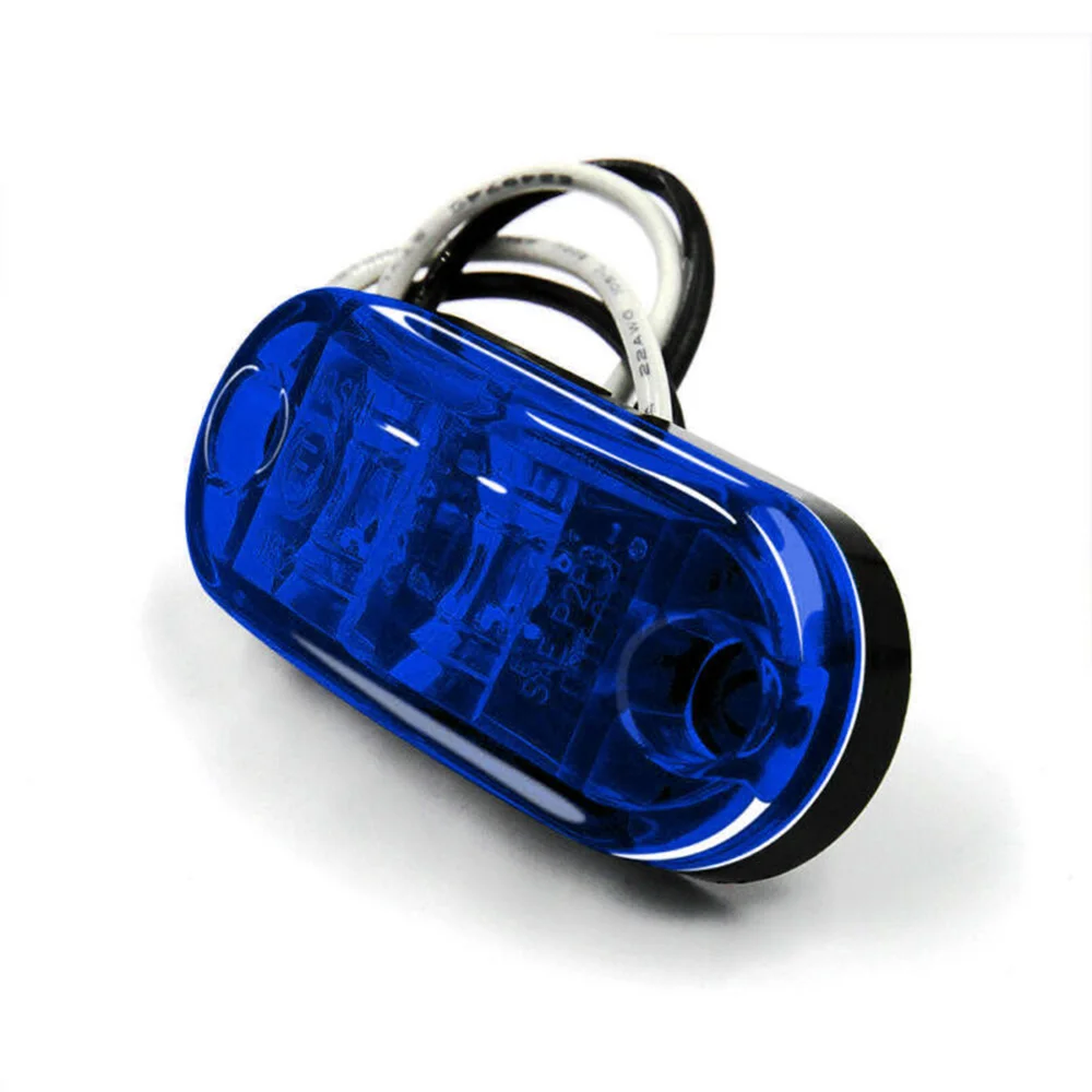 10 Pcs Blue LED Side Marker Light 12V 24V Camping Trailer Truck 2-LED Lamp Waterproof Side Marker Light ABS Shell
10 Pcs Blue LED Side Marker Light 12V 24V Camping Trailer Truck 2-LED Lamp Waterproof Side Marker Light ABS Shell