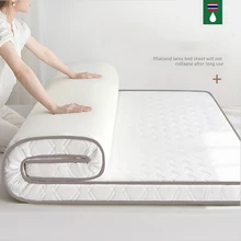 Latex mattress upholstery home thickened natural latex hard 1.5/1.8m tatami sponge mattress single double pad 10cm mats