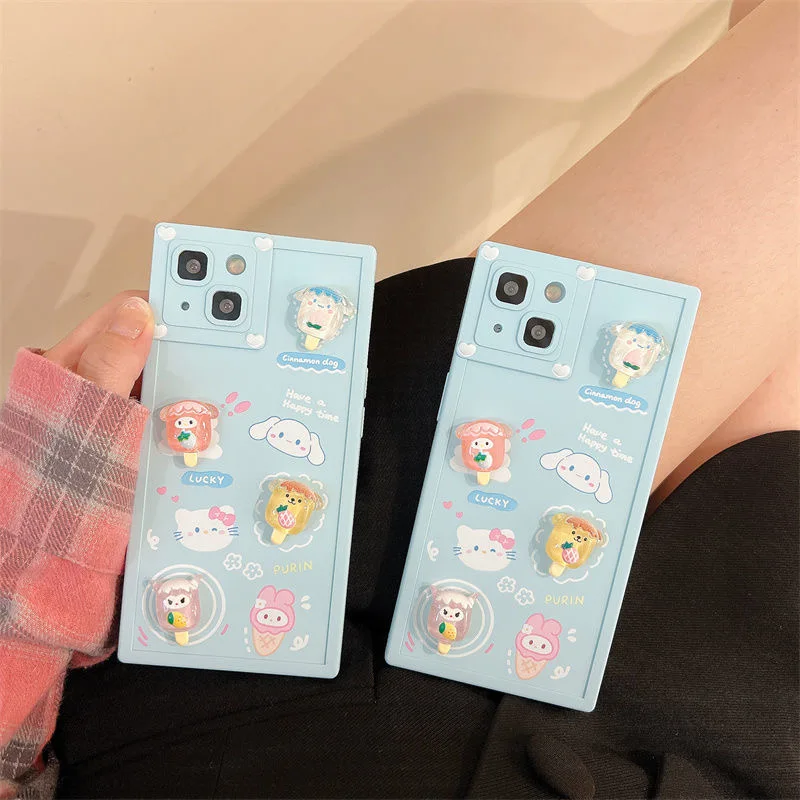 3D Cartoon Ice cream Hello Kitty Sanrio Cinnamoroll Square Phone Cases For iPhone 13 12 11 Pro Max XR XS MAX X Back Cover Gift
3D Cartoon Ice cream Hello Kitty Sanrio Cinnamoroll Square Phone Cases For iPhone 13 12 11 Pro Max XR XS MAX X Back Cover Gift